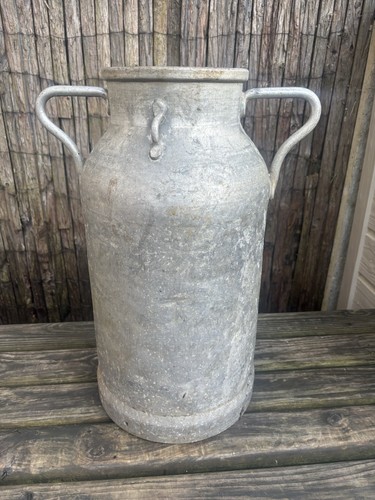 Vintage french aluminium milk - french,