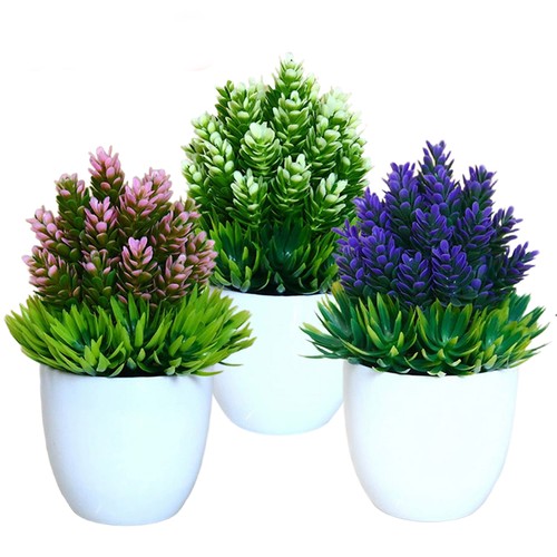Artificial plants pots - 3x,