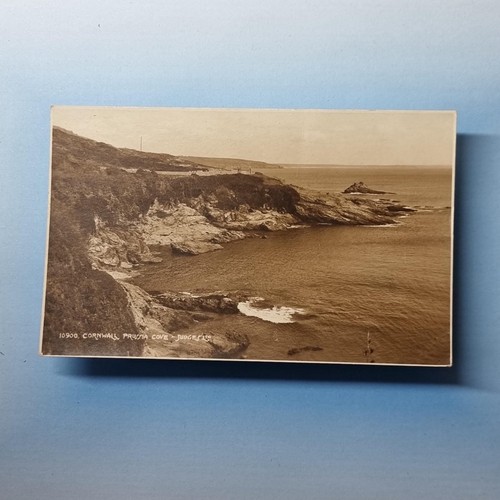 Porthleven postcard c1945 real - porthleven,