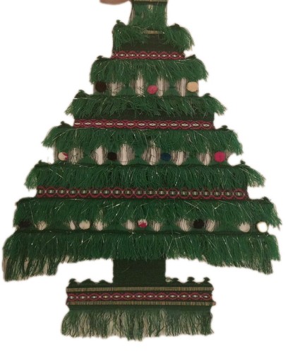 Hanging christmas tree wall - hanging,