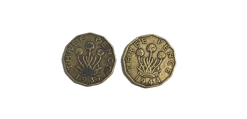 3 pence threepence - 3d,