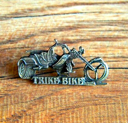 Trike bike vest pin - trike, hat