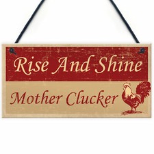 Funny chicken sign - sign, for