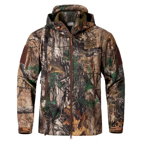 Men camo soft shell - camo,