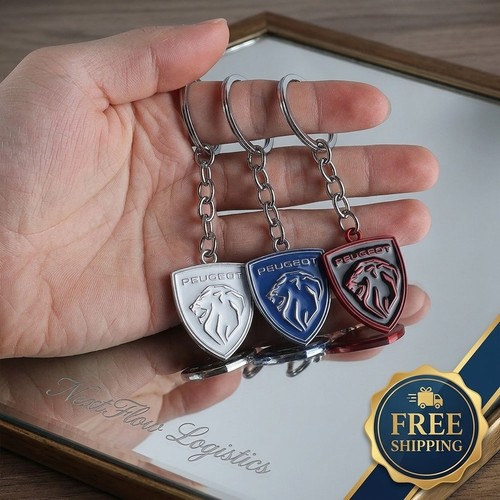 Peugeot metal keyring - metal,