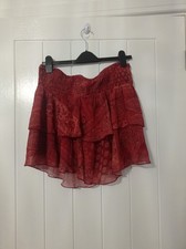 Primark Women's Mix Colours Mini Skirt Size L 14-16 Elastic Waist