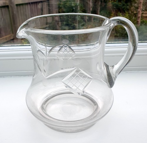 Large cut crystal water - cut, jug