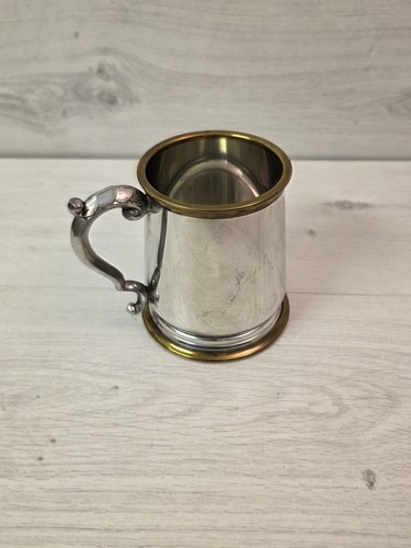 English pewter tankard with - pewter,