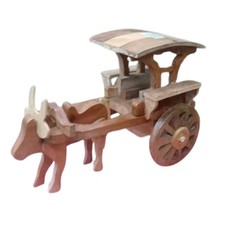 Handcrafted Wooden Ox Cart