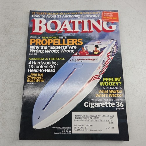 Boating magazine april 2002 - magazine,