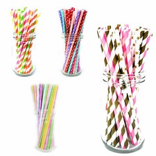 25 x PAPER STRAWS Eco