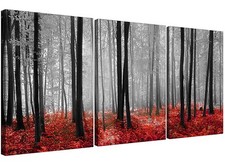 Red Forest Woodland Trees