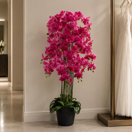 Artificial orchid 150cm dark - artificial,
