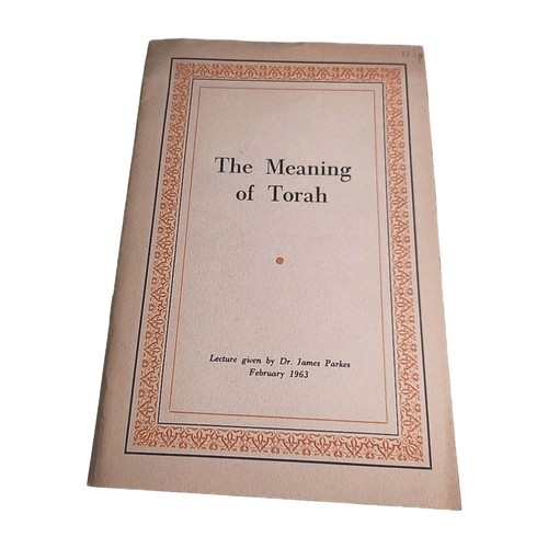 Meaning torah james parkes - meaning,
