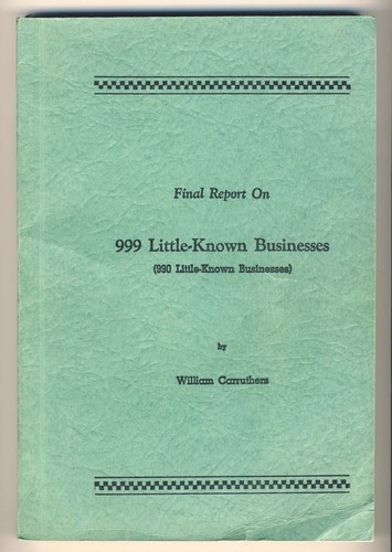 999 little known - little, business