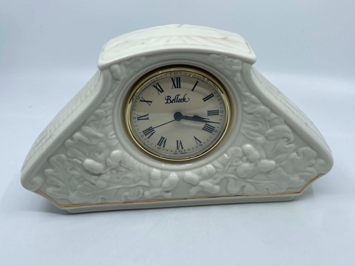 Belleek off white mantel - belleek, clock