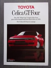 TOYOTA CELICA GT-FOUR orig 1988 UK Mkt Preview Sales Leaflet Brochure