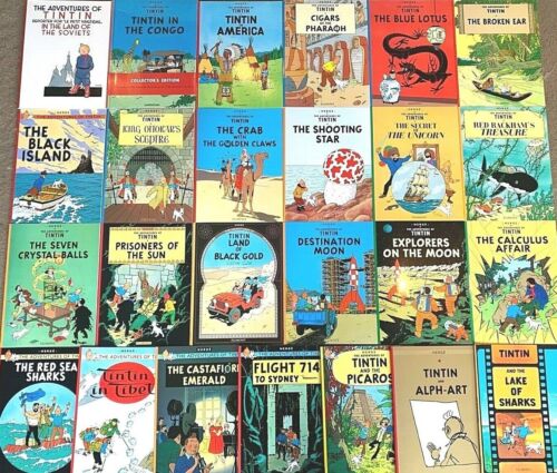 Tintin book set - tintin, uk