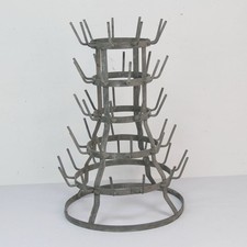 Beautiful Vintage Bottle Drainer Rack Early 20th Century RARE