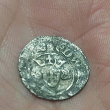 Silver Hammered Penny Coin