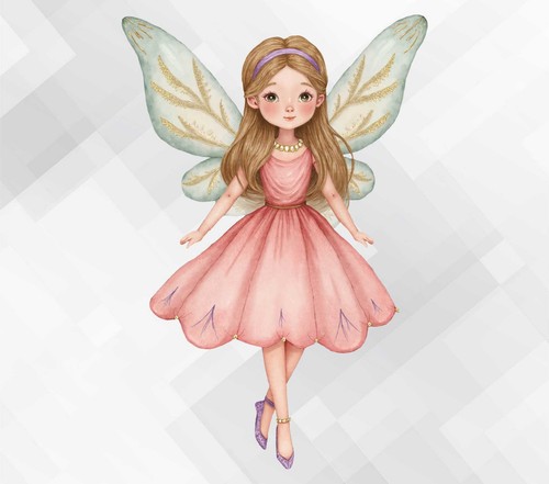 Watercolour fairy wall vinyl - watercolour,