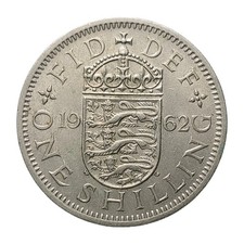 1962 UK 1 Shilling Coin –