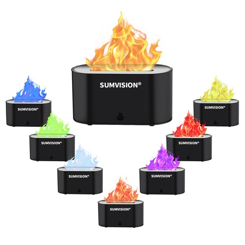 Flame diffuser humidifier led - flame,