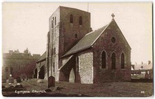 Lympne Church Kent St Stephens Near Hythe - Pre WWI Real Photo Postcard W20