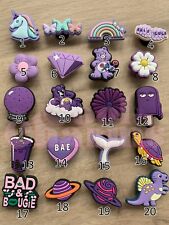 Purple Clog Charms fits Croc