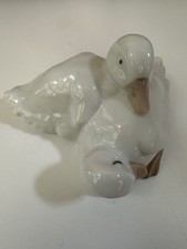 Vintage 1982 NAO By LLADRO DAISA Porcelain Ducks Figurine Two Ducks Sleeping 
