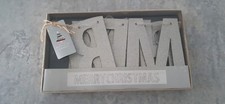 Merry Christmas Silver Bunting Garland  From Sainsbury's 