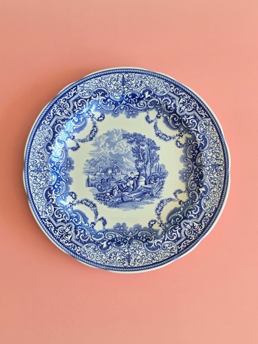 Spode continental views - spode, blue
