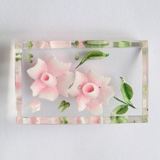 Vintage reverse carved lucite