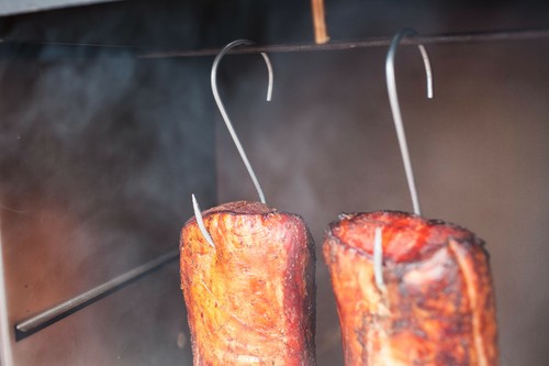 Meat smoking hooks - meat,