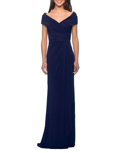 Femme navy blue ruched - blue,