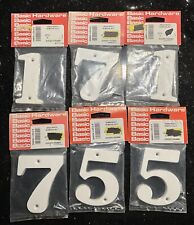 Vintage White Numeral Door Numbers.