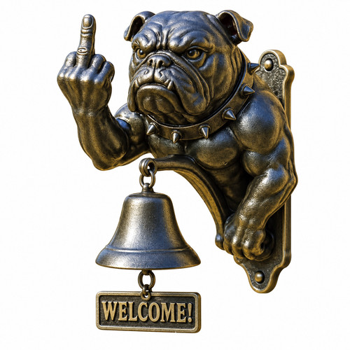 Bulldog wall bell - wall, doorbell