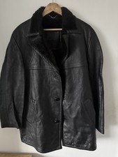 Vintage Leather Fur Trench