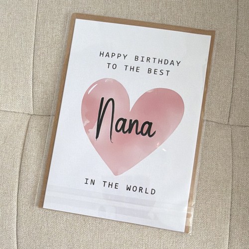 Nana birthday card - nana,