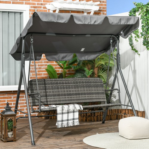 Seater outdoor rattan swing - 3-seater,