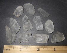 11 RARE SMALL NATURAL ROUGH 0.7"-1" GEM PETALITE CRYSTALS FROM BRAZIL 32grams *2