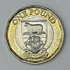 2021 Falkland Islands £1 One