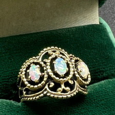 AMAZING Opal 14K Gold Ring