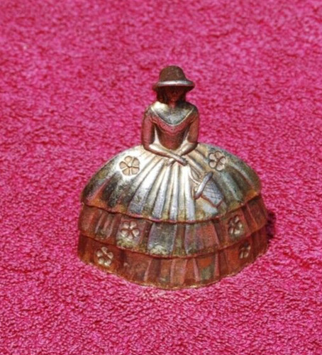 Vintage brass lady bell - vintage,