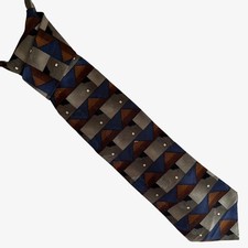 Vintage 90s Grateful Dead Jack Straw Third Set Abstract Floral Print Silk Tie
