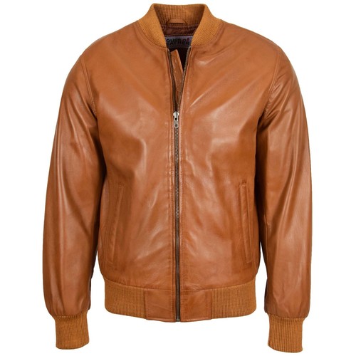 Mens soft leather bomber - mens,