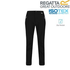 Regatta Mens Highton Stretch Waterproof Overtrousers Zip Pockets Breathable