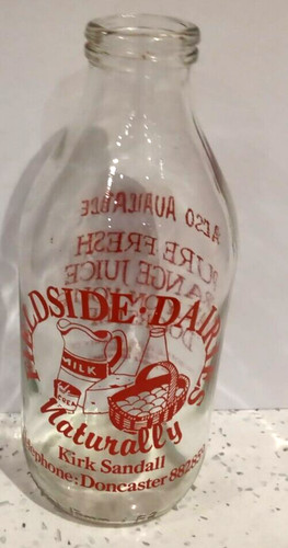 1980s milk bottles - , designs