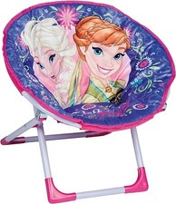 Disney Frozen Purple Foldable Moon Chair Children Folding Padded Camping Garden