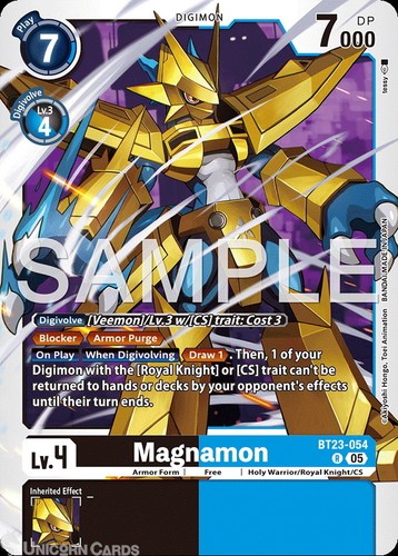 Bt23 054 magnamon rare - magnamon, :